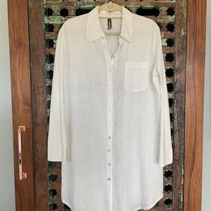 Italian linen shirt dress or tunic